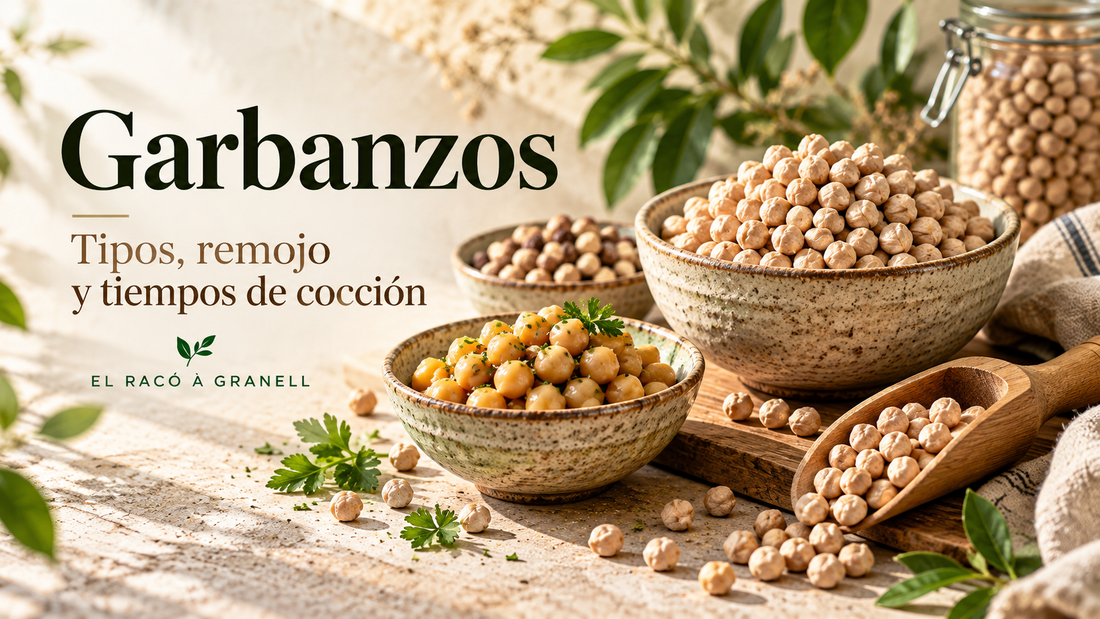 Garbanzos: tipos, remojo y tiempos de cocción