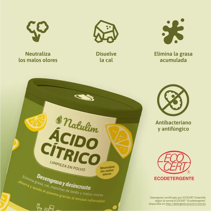 ÁCIDO CÍTRICO - LIMPIADOR VERSÁTIL