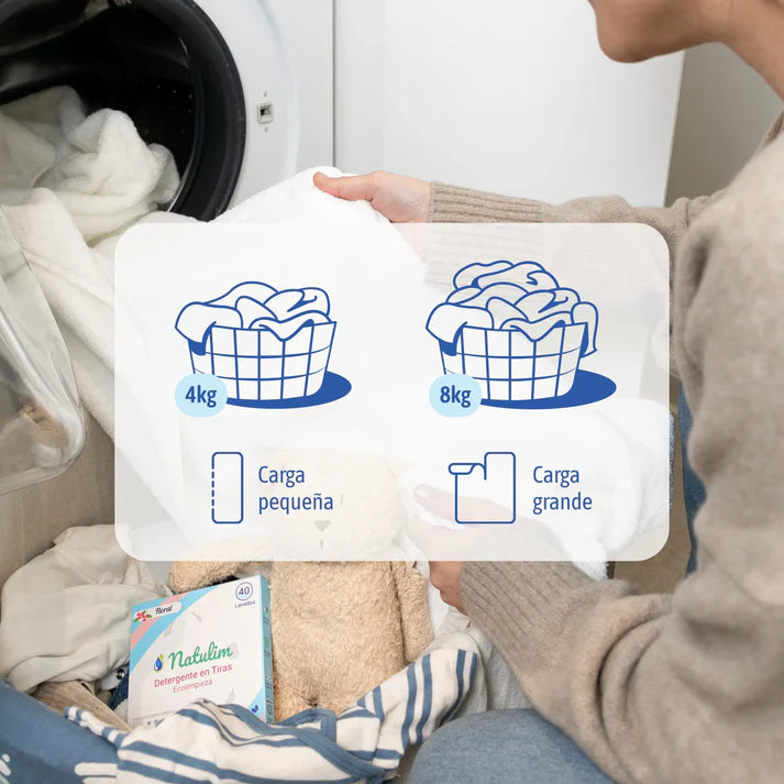 Eco-Tiras de Detergente 40 lavados NEUTRO