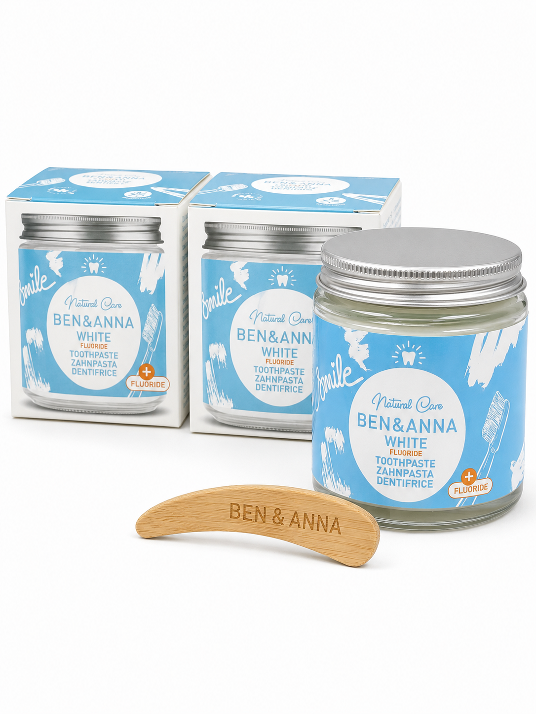 DENTÍFRICO NATURAL BLANQUEADOR CON FLÚOR